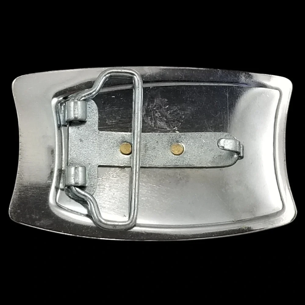 Vintage Bald Eagle Belt Buckle‎ Silver Tone Gold Finish Western Accessory